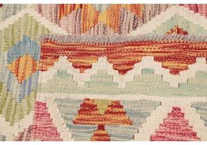 Tappeto Kilim Geometrico Beige Multicolore 105x202 Cm