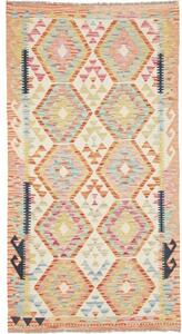 Tappeto Kilim Geometrico Becco Multicolore 104x193 Cm