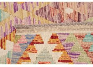 Tappeto Kilim Stilizzato Multicolore Beige 106x198 Cm