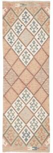 Tappeto Kilim Geometrico Salmone Avorio Corsia 61x198 Cm