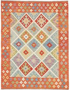 Tappeto Kilim Geometrico Aragosta Multicolore 150x194 Cm