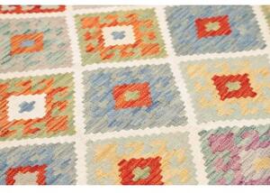 Tappeto Kilim Geometrico Aragosta Multicolore 150x194 Cm