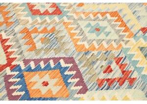 Tappeto Kilim Geometrico Azzurro Multicolore 155x206 Cm