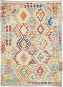 Tappeto Kilim Geometrico Azzurro Multicolore 155x206 Cm