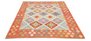 Tappeto Kilim Geometrico Aragosta Multicolore 150x194 Cm