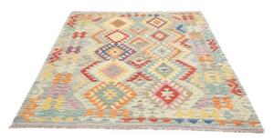 Tappeto Kilim Geometrico Azzurro Multicolore 155x206 Cm