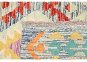 Tappeto Kilim Geometrico Azzurro Multicolore 155x206 Cm