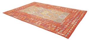 Tappeto Kilim Geometrico Terracotta Multicolore 200x303 Cm