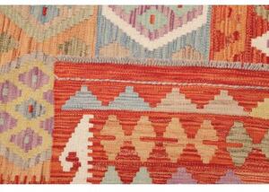Tappeto Kilim Geometrico Terracotta Multicolore 200x303 Cm