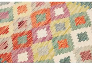 Tappeto Kilim Geometrico Verde Petrolio Arancione 94x156 Cm