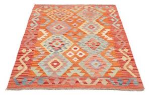 Tappeto Kilim Geometrico Arancione Rosso 101x157 Cm