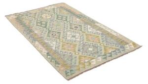 Tappeto Kilim Geometrico Verde Salvia Azzurro 104x153 Cm
