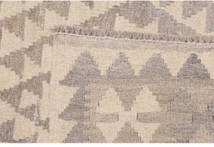 Tappeto Kilim Geometrico Beige Grigio 152x201 Cm