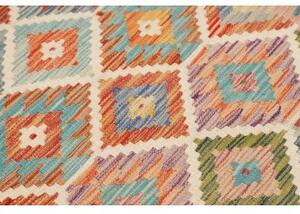 Tappeto Kilim Geometrico Multicolore 102x152 Cm