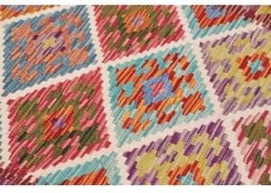Tappeto Kilim Stilizzato Multicolore 100x148 Cm