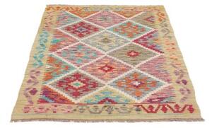 Tappeto Kilim Geometrico Beige Multicolore 100x145 Cm