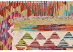 Tappeto Kilim Geometrico Multicolore Avorio 103x146 Cm
