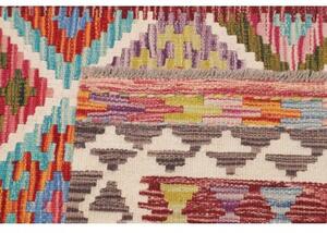 Tappeto Kilim Stilizzato Multicolore 100x148 Cm
