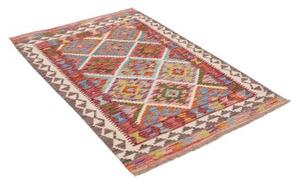 Tappeto Kilim Stilizzato Multicolore 100x148 Cm