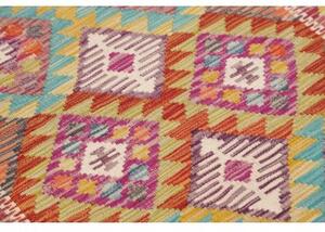 Tappeto Kilim Geometrico Multicolore Avorio 103x146 Cm