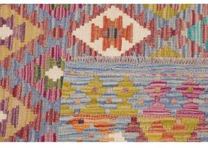 Tappeto Kilim Geometrico Azzurro Multicolore 103x149 Cm