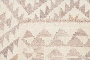 Tappeto Kilim Geometrico Avorio Grigio 127x172 Cm