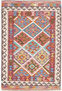 Tappeto Kilim Stilizzato Multicolore 100x148 Cm