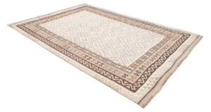 Tappeto Kilim Geometrico Avorio Marrone 205x302 Cm