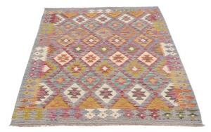 Tappeto Kilim Geometrico Azzurro Multicolore 103x149 Cm