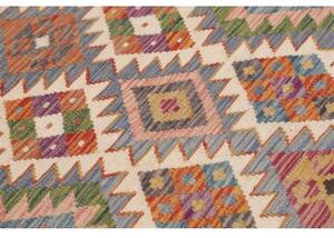 Tappeto Kilim Geometrico Multicolore 101x161 Cm