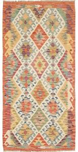 Tappeto Kilim Geometrico Terracotta Beige 95x196 Cm