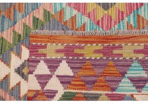 Tappeto Kilim Geometrico Multicolore 101x161 Cm