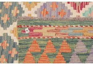 Tappeto Kilim Geometrico Multicolore 102x216 Cm