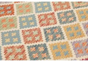Tappeto Kilim Geometrico Multicolore 102x216 Cm