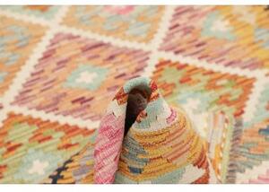 Tappeto Kilim Geometrico Beige Rosa 105x200 Cm