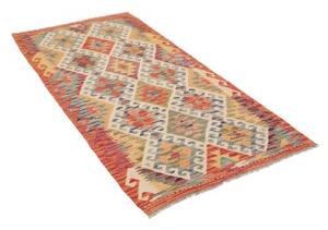 Tappeto Kilim Geometrico Terracotta Beige 95x196 Cm