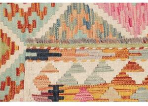 Tappeto Kilim Geometrico Beige Rosa 105x200 Cm