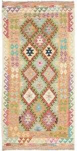 Tappeto Kilim Geometrico Arancione Multicolore 104x205 Cm