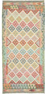 Tappeto Kilim Geometrico Multicolore 102x216 Cm