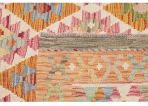 Tappeto Kilim Stilizzato Beige Rosa 105x199 Cm