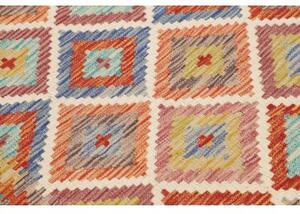 Tappeto Kilim Geometrico Multicolore 105x151 Cm