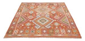 Tappeto Kilim Geometrico Ruggine Multicolore 149x192 Cm