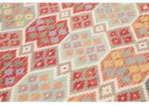Tappeto Kilim Stilizzato Tortora Multicolore 174x249 Cm
