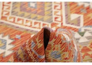 Tappeto Kilim Geometrico Ruggine Multicolore 149x192 Cm