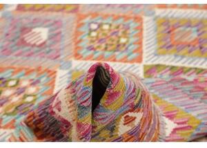 Tappeto Kilim Geometrico Multicolore 151x198 Cm