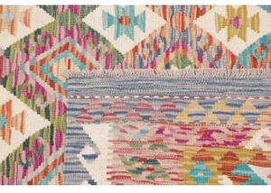 Tappeto Kilim Geometrico Multicolore 155x204 Cm