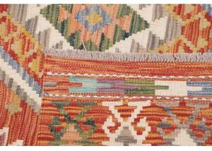 Tappeto Kilim Geometrico Ruggine Multicolore 149x192 Cm