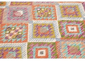 Tappeto Kilim Geometrico Multicolore 151x198 Cm