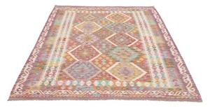Tappeto Kilim Geometrico Porpora Mattone 152x204 Cm