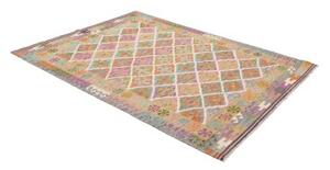 Tappeto Kilim Geometrico Beige Multicolore 149x211 Cm